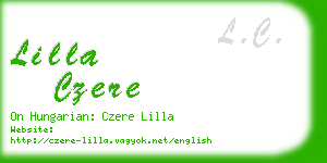 lilla czere business card